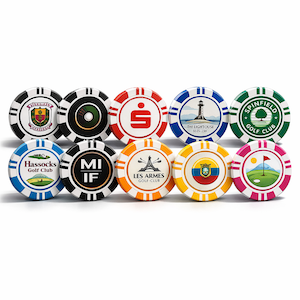 Vegas Poker Chip Dome Markers 