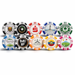6959 Vegas Poker Chip Dome Markers 